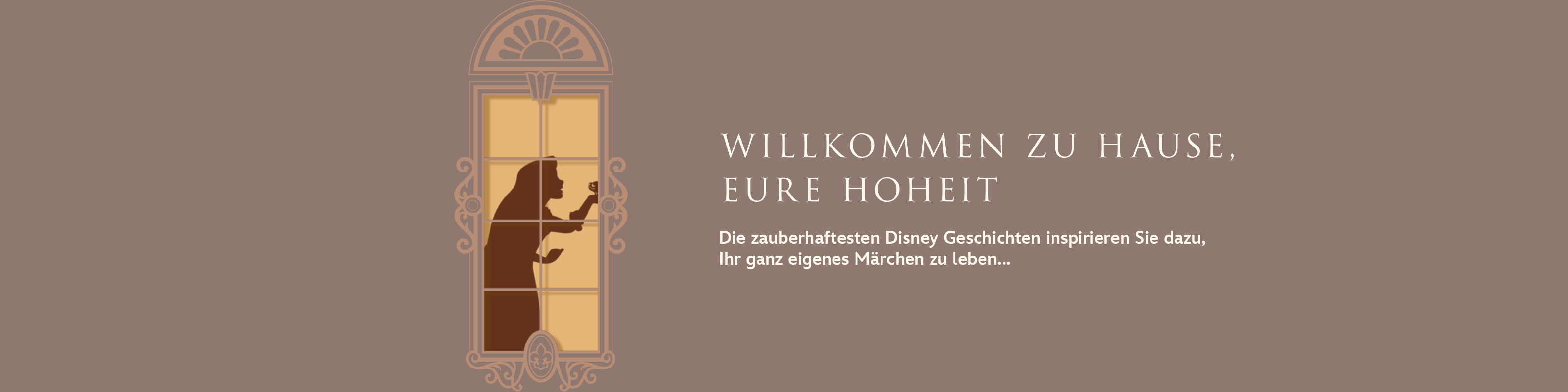 Willkommen zu Hause, Eure Hoheit Die zauberhaftesten Disney Geschichten inspirieren Sie dazu, Ihr ganz eigenes Märchen zu leben...