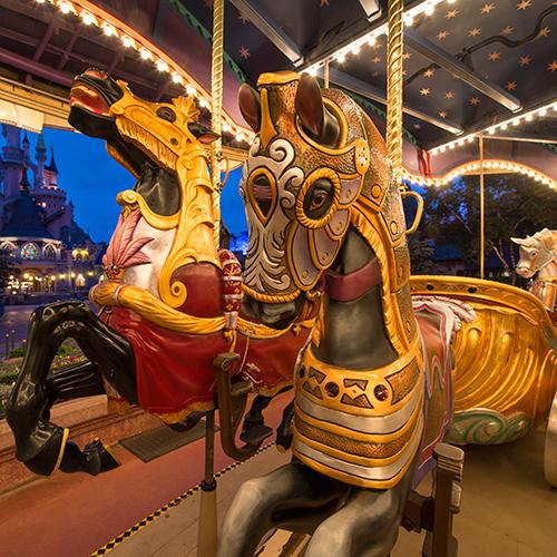 Le Carrousel De Lancelot Merry Go Round Attraction Disneyland Paris