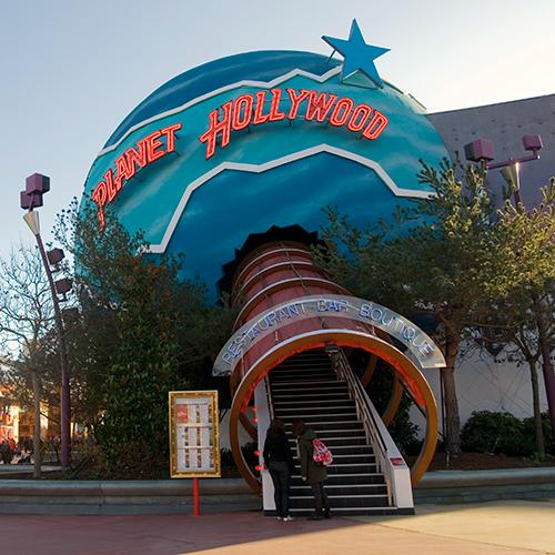Planet Hollywood Restaurant And Menu Disneyland Paris