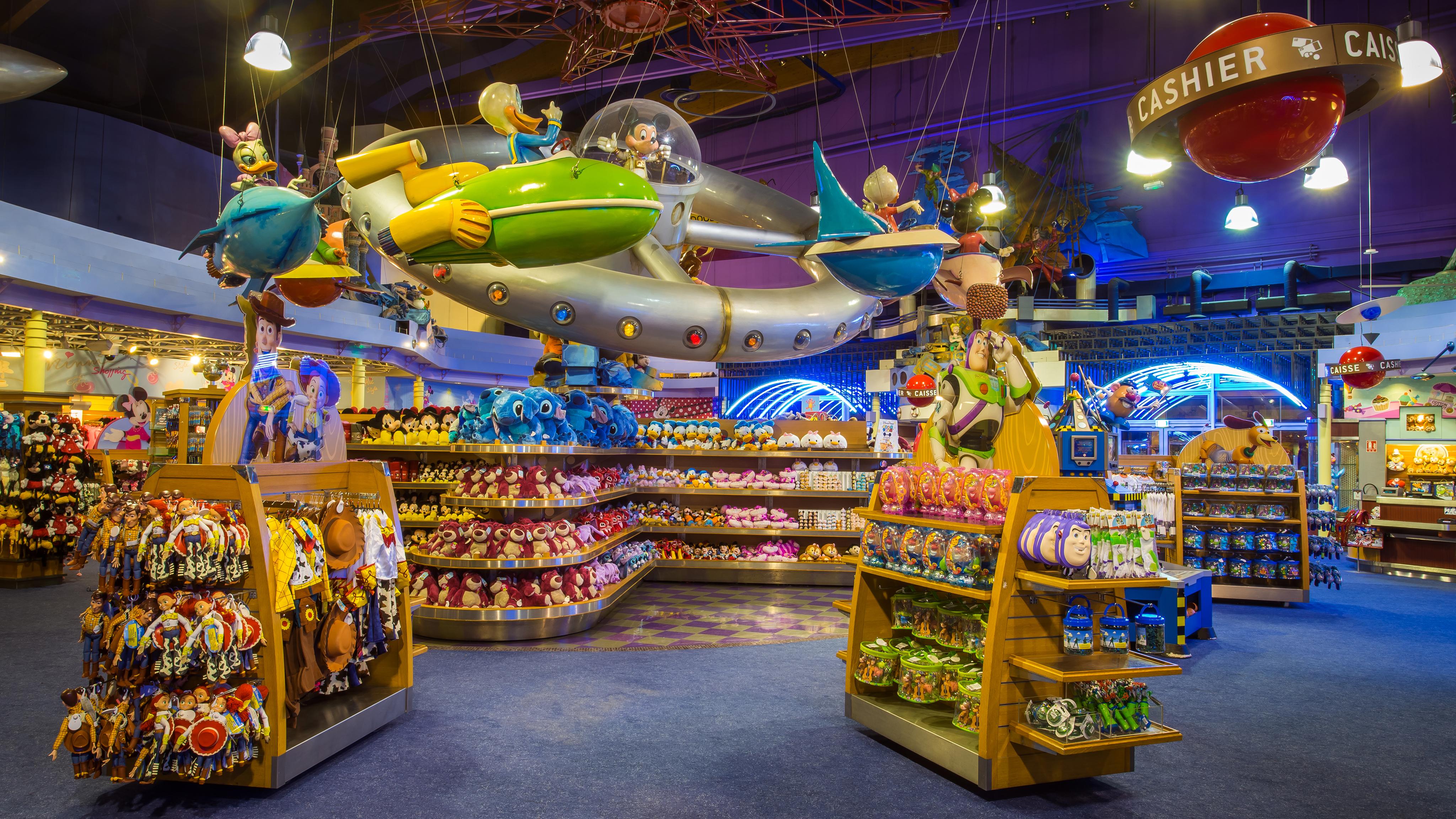 World of Disney Store in Disney Village at Disneyland Paris FULL