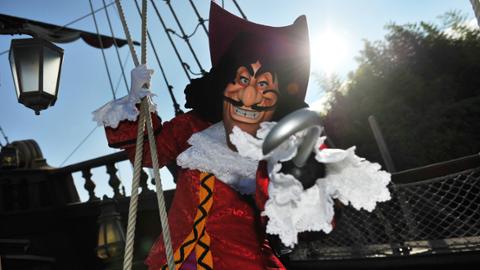 09-17-2022. Captain Hook's Pirate Ship At Disneyland Paris, France. Stock  Photo, Picture and Royalty Free Image. Image 193723602.