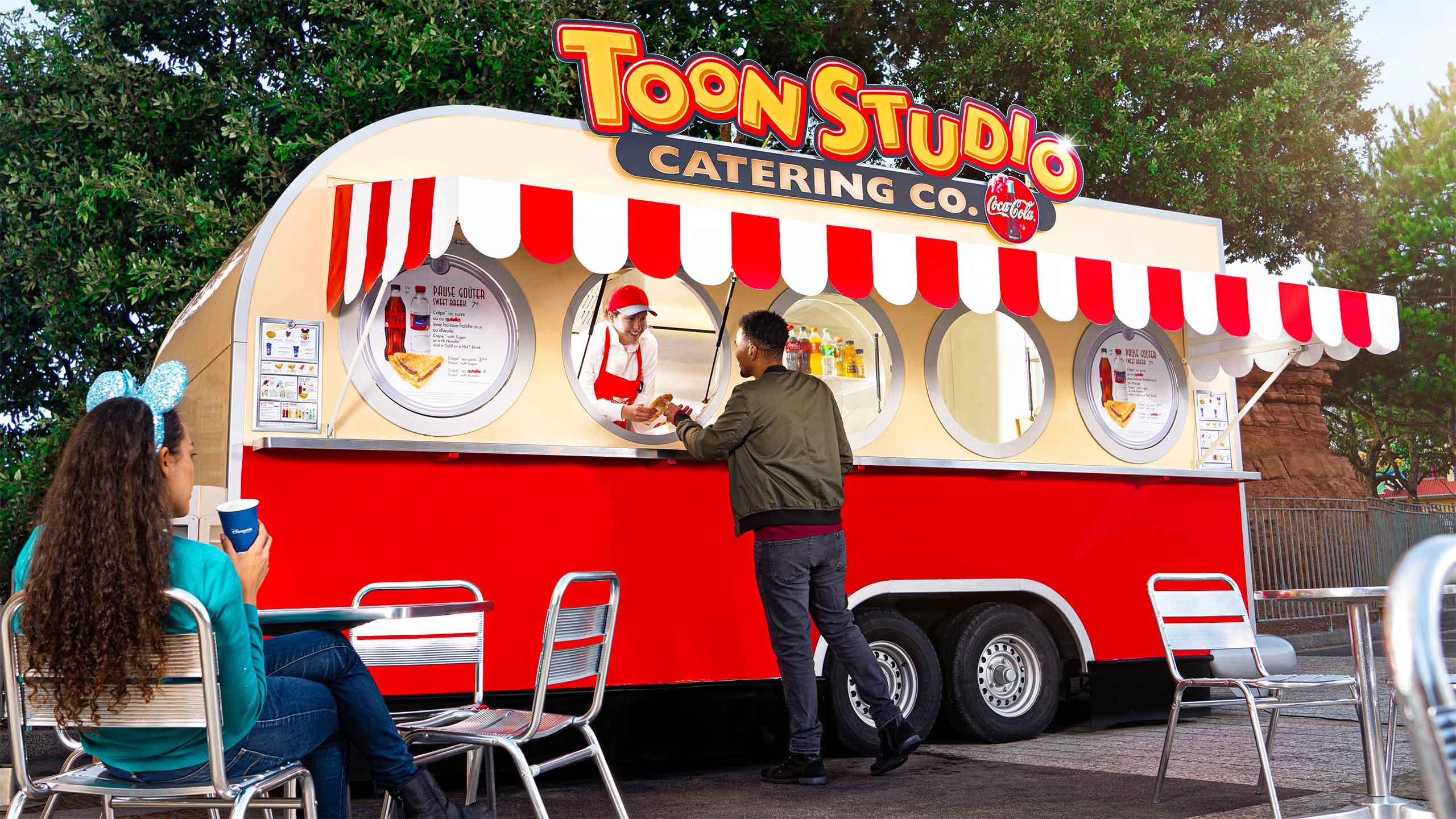 Food truck Toon Studio Catering Co. Restauración Disneyland Paris