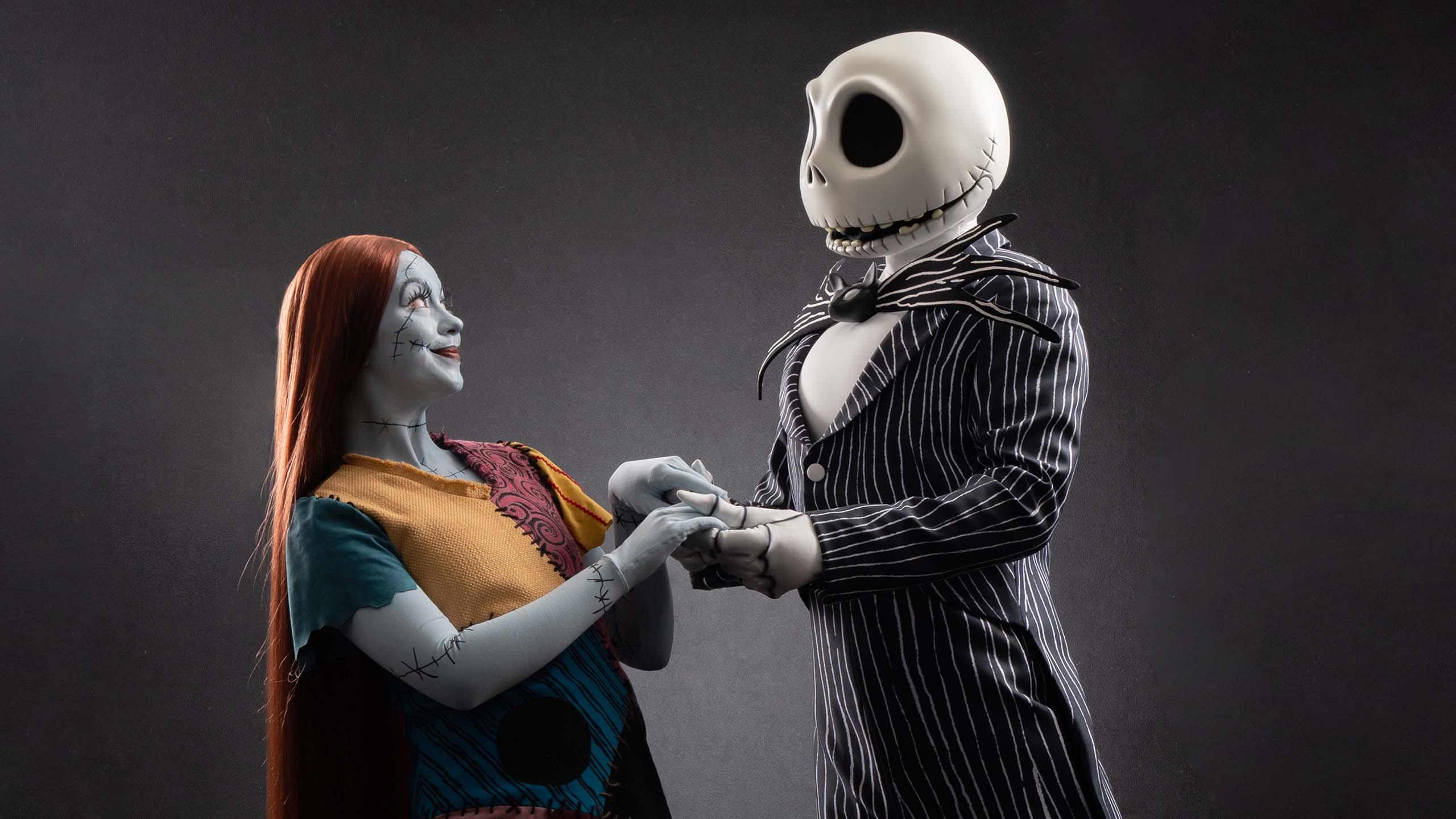 Incontro con Jack Skeletron e Sally (da The Nightmare Before Christmas di Tim Burton ©Disney)