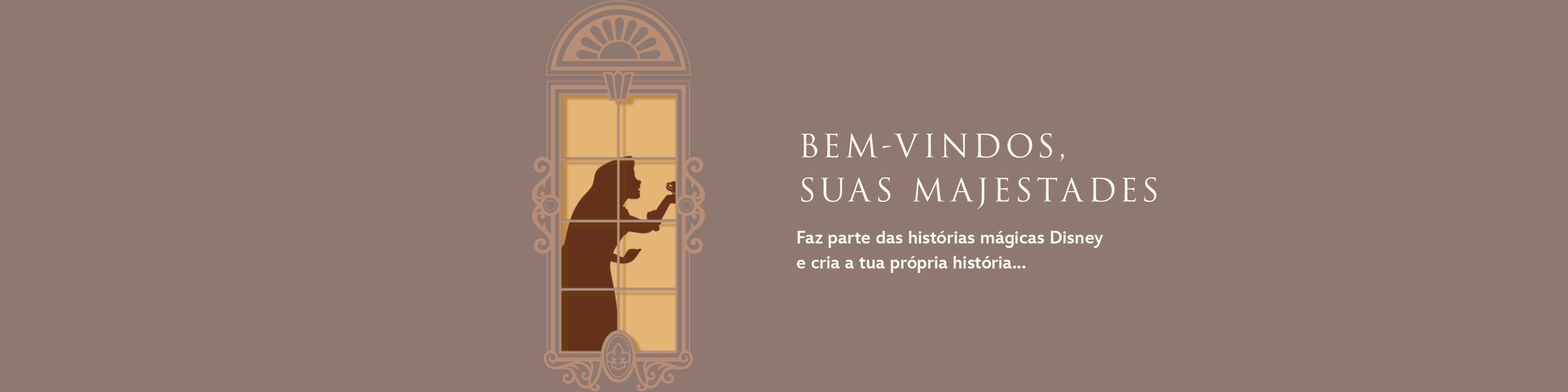 Bem-vindos, suas Majestades Faz parte das histórias mágicas Disney e cria a tua própria história...